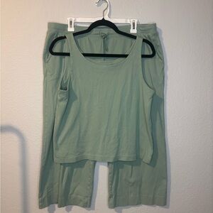Women's Sleep Tank & Pant Set - Sage Green